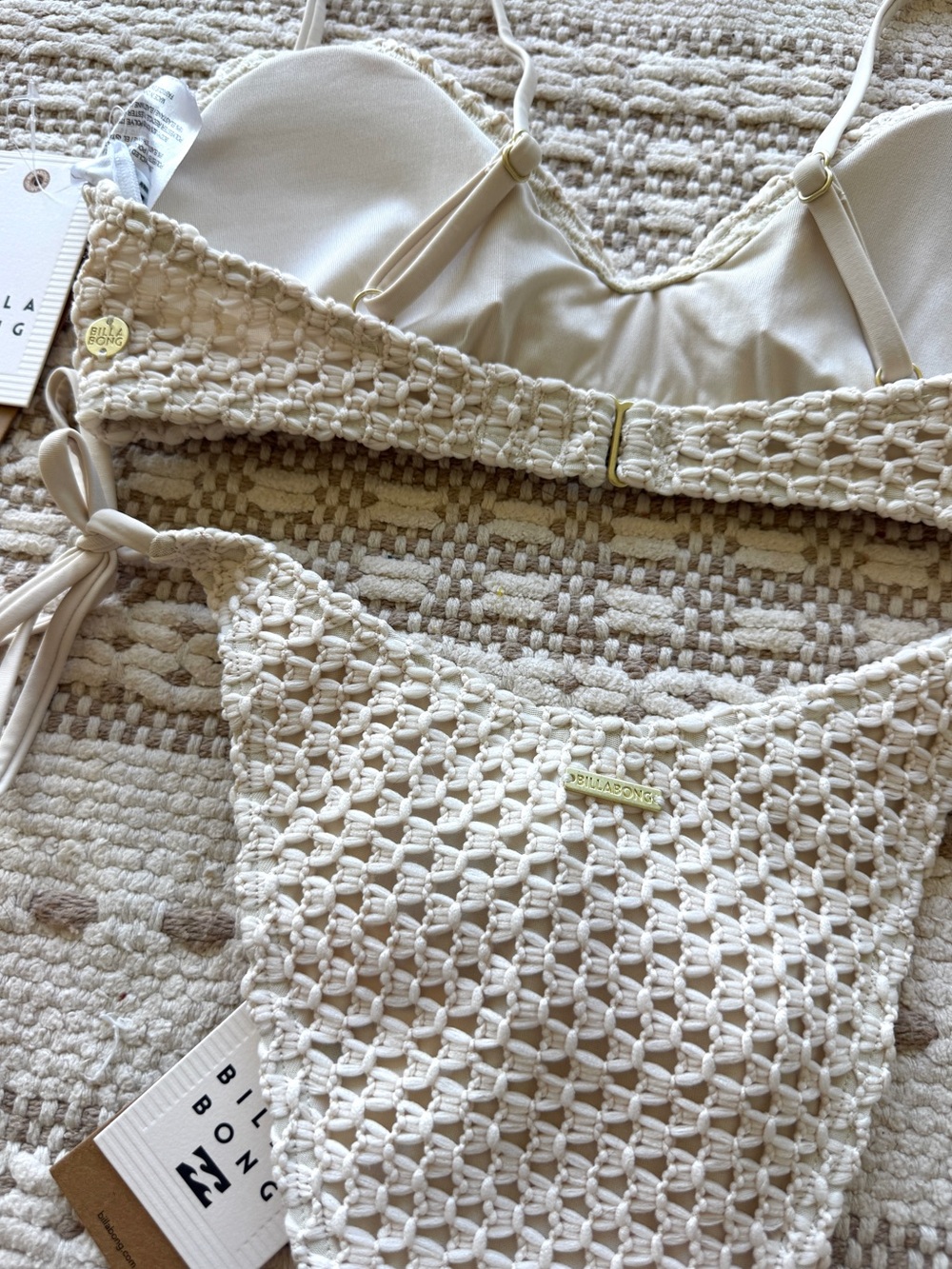 π₯π₯BILLABONG - TWISTED TIDES V BRALETTE SIDE-TIE DIPPI SKIMPY BIKINI SETπ₯π₯ - Picture 11 of 11